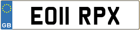 Trailer License Plate